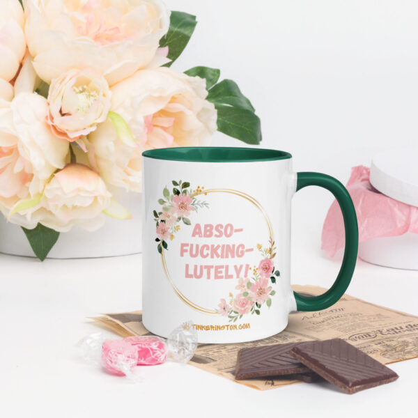 "Absofuckinglutely" - 11 oz Mug (Pink or Green) - Image 5