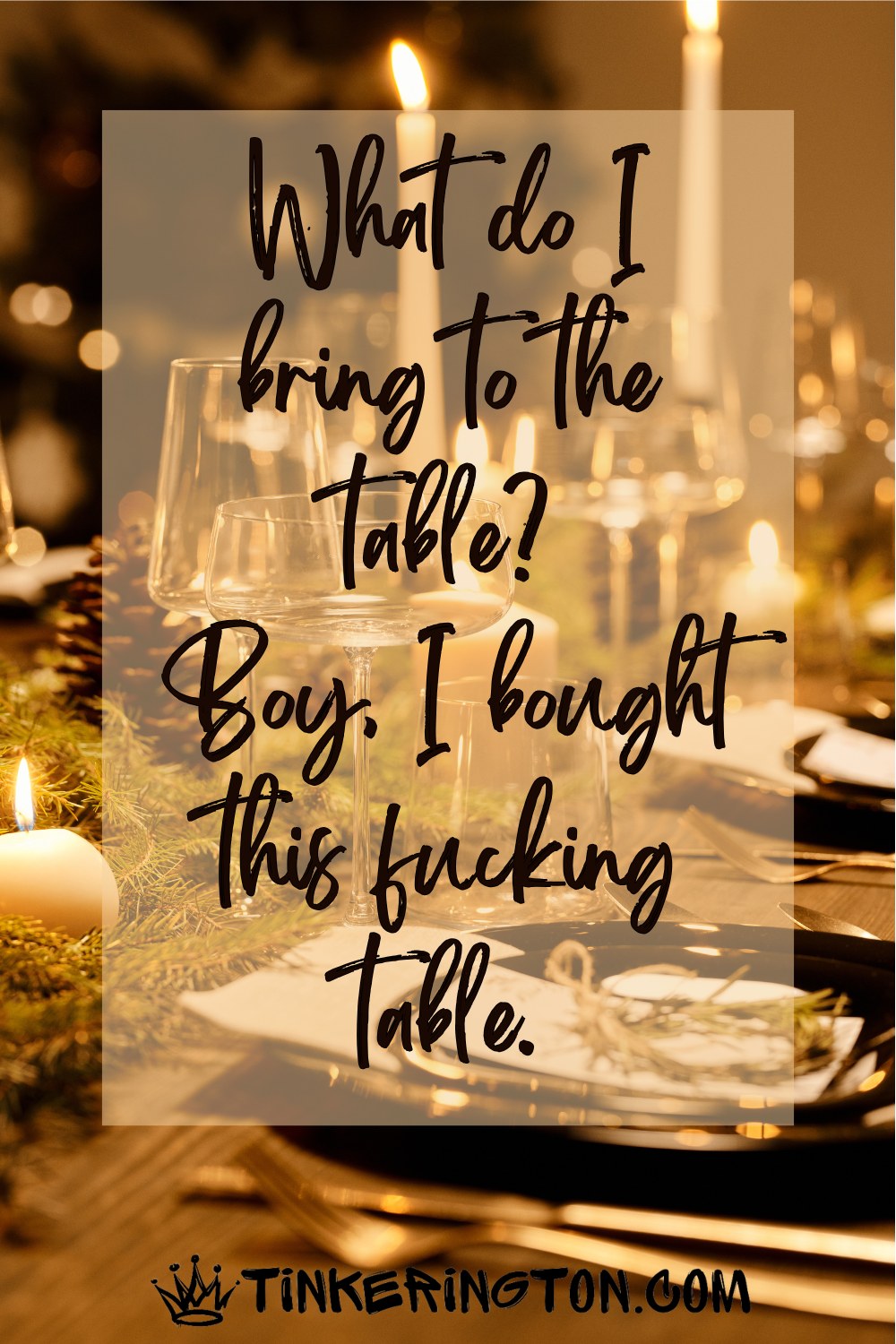 What do I bring to the table What do I bring to the table