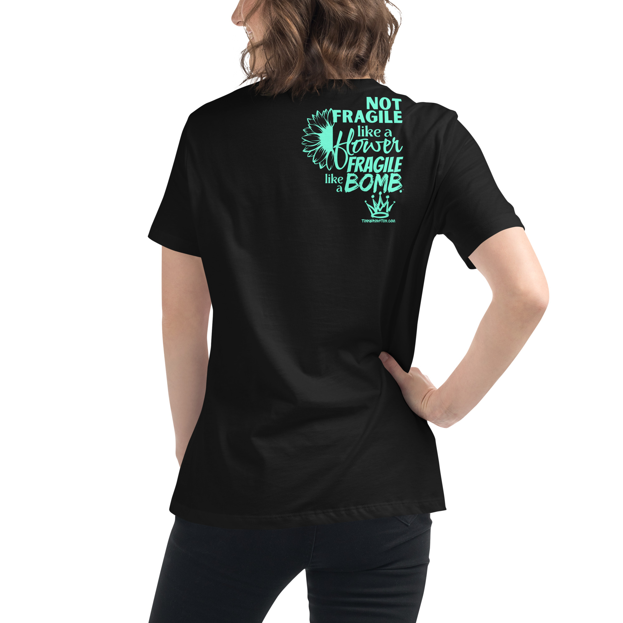"Not Fragile Like a Flower" - Relaxed Fitted Tee - Image 8