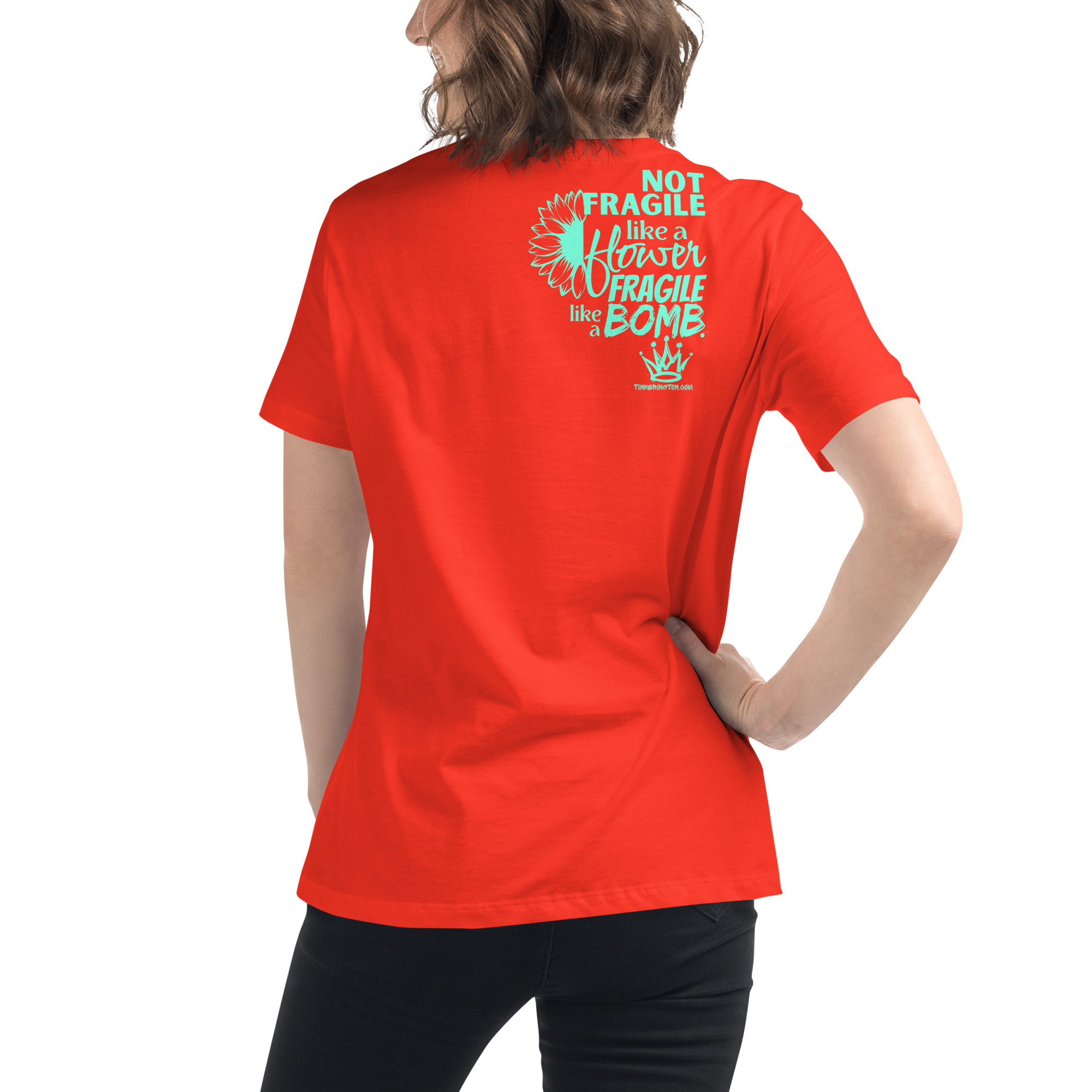 "Not Fragile Like a Flower" - Relaxed Fitted Tee - Image 10