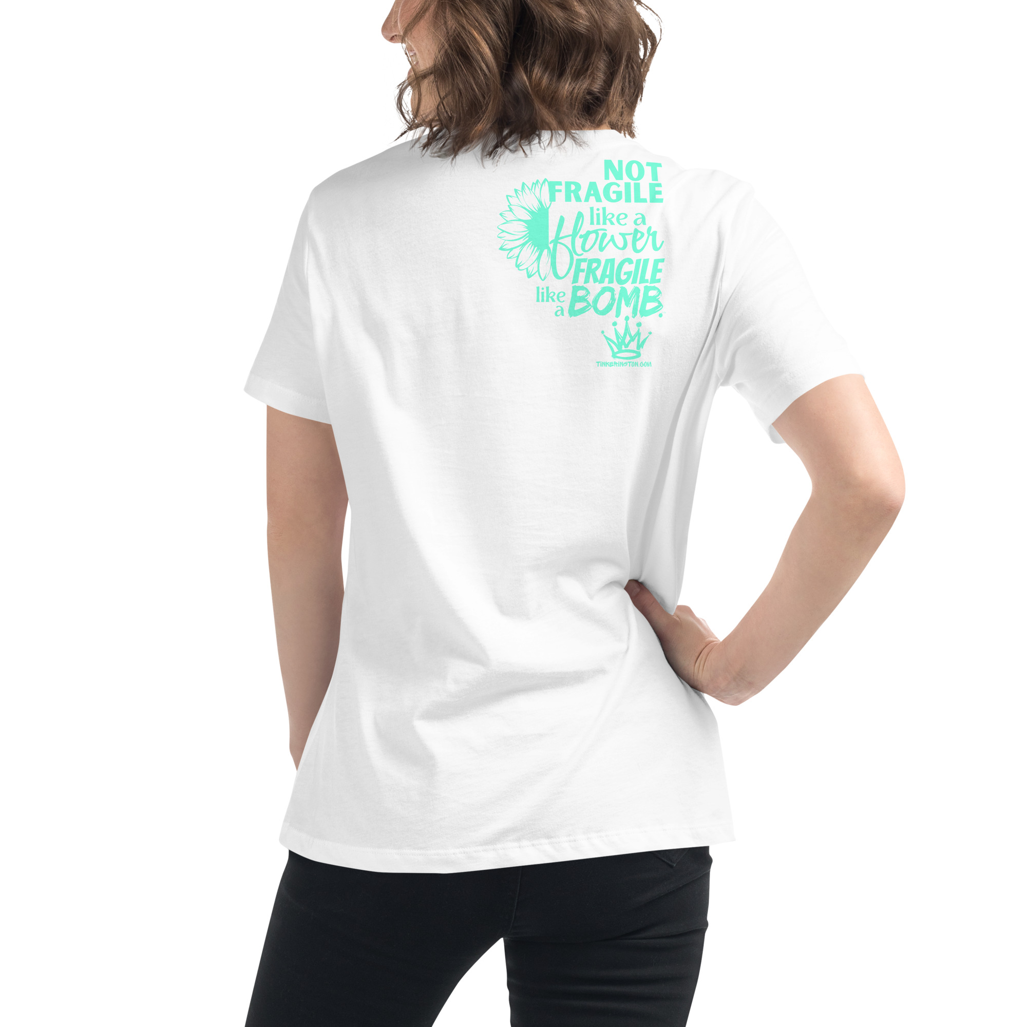 "Not Fragile Like a Flower" - Relaxed Fitted Tee - Image 23