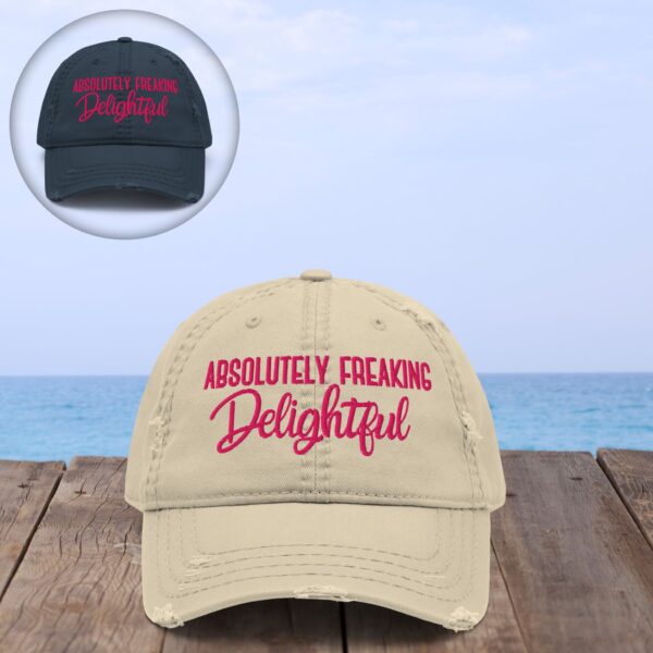 Absolutely Freaking Delightful Distressed Baseball Hat