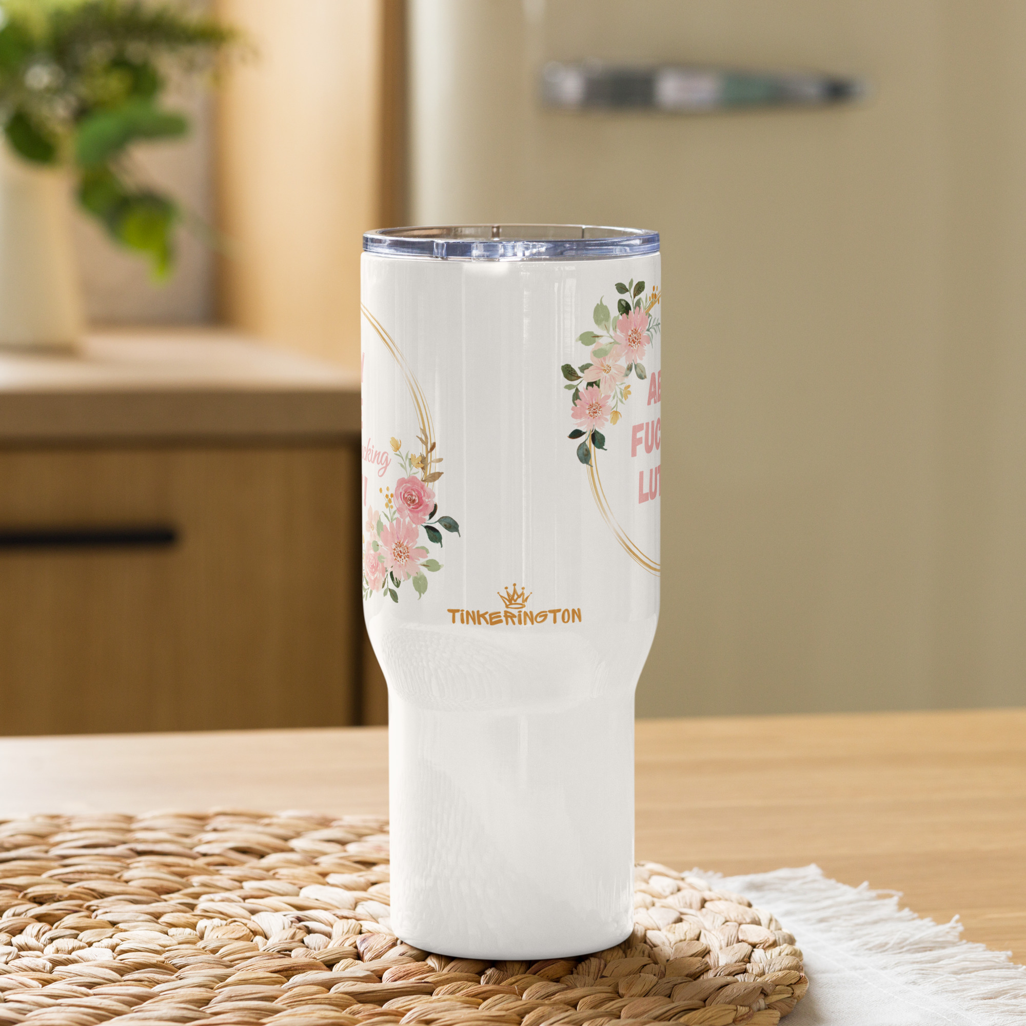 "Slay The Motherfucking Day" - 40 oz Insulated mug with a handle - Image 3